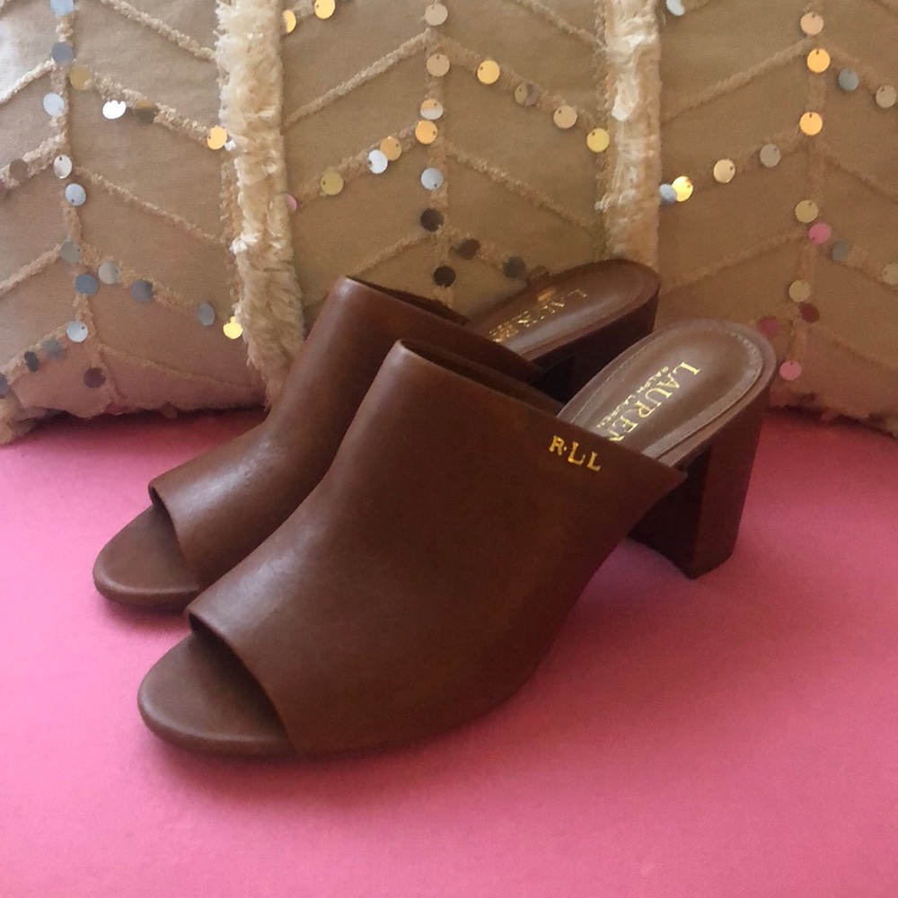 Ralph Lauren block heels